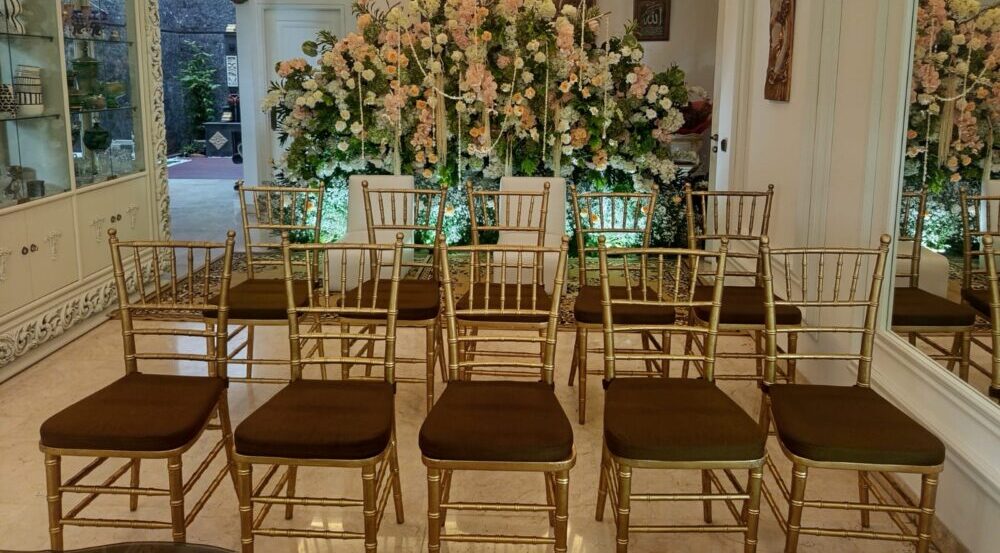 Sewa Kursi Tiffany Elegan Cilandak 2026 – Pilihan Mewah untuk Pernikahan